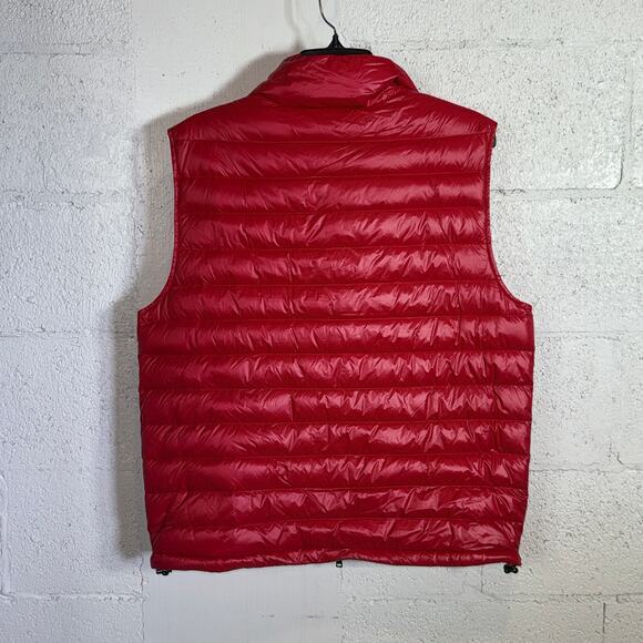 Polo Ralph Lauren Glossy Quilted Vest, red Medium $348 - Picture 3 of 15